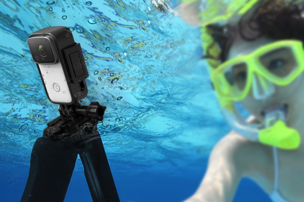 cómo usar una cámara de acción bajo el agua